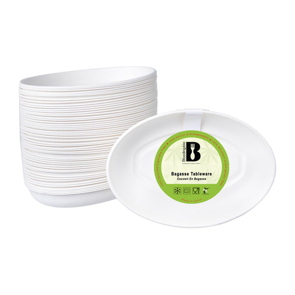 BF Bagasse Oval Burrito Bowl 26oz