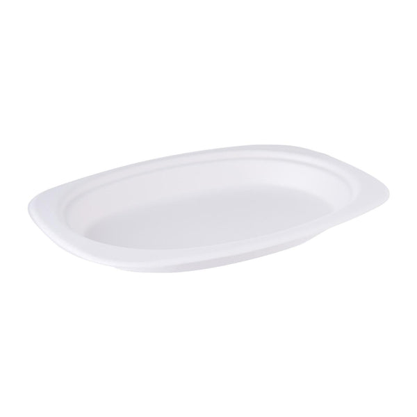 BF Bagasse Oval Plate 9" 50 pcs X 16
