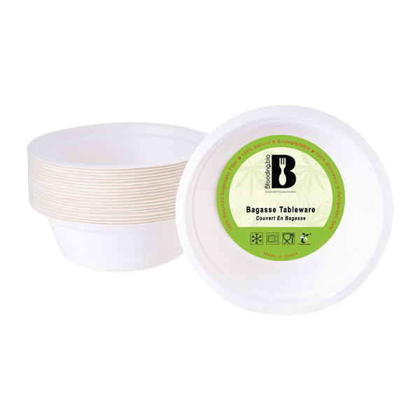 BF Bio 12oz Bagasse Bowl Round 20 pcs