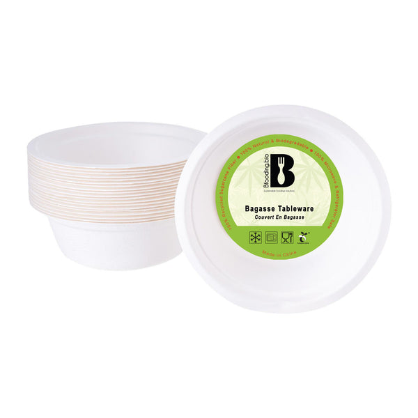 BF Bagasse Round Bowl 12oz 50 pcs X 18 - GT