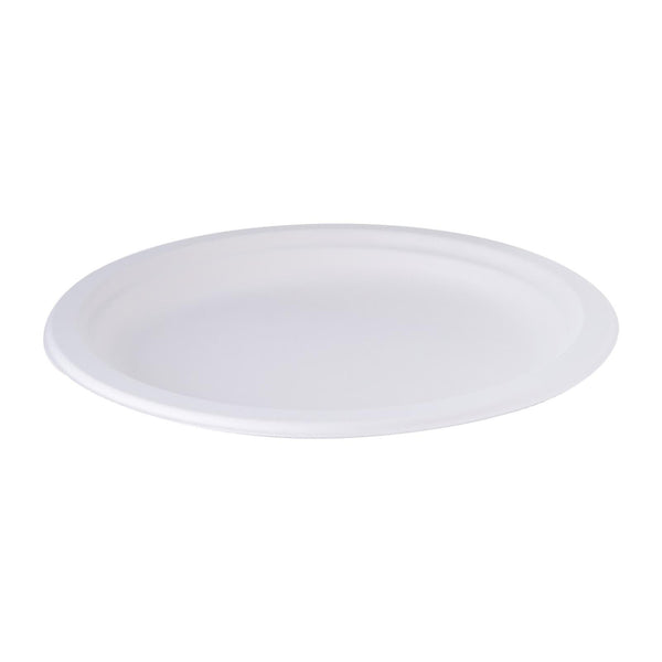 BF Bagasse Round Plate 9" 50 pcs X 16