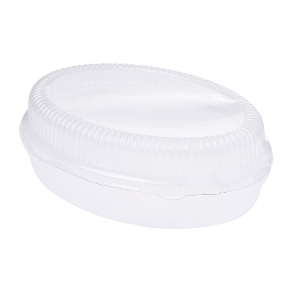 PET Dome Lid For Oval Burrito Bowl 26oz