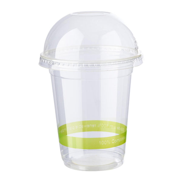 PLA Bio Dome Lid For Cold Cup 12/16/20 oz / 3.3 gm