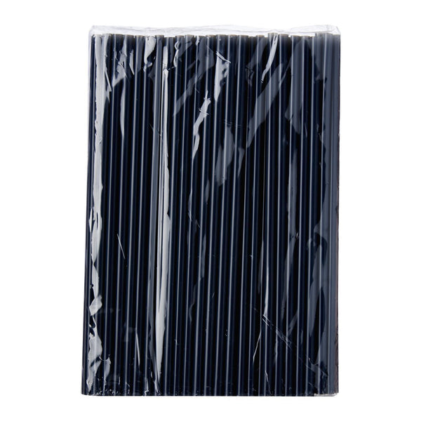 BF Bio PLA Drinking Straws Black Colour 100 pcs