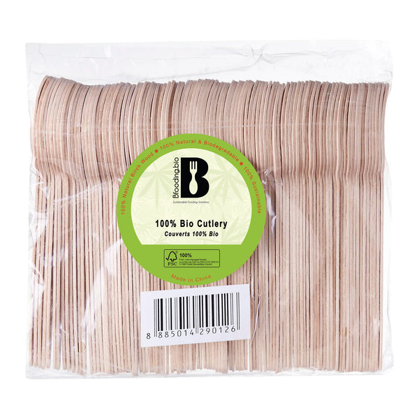 BF Birch Spoon Polybag 100 pcs X 50